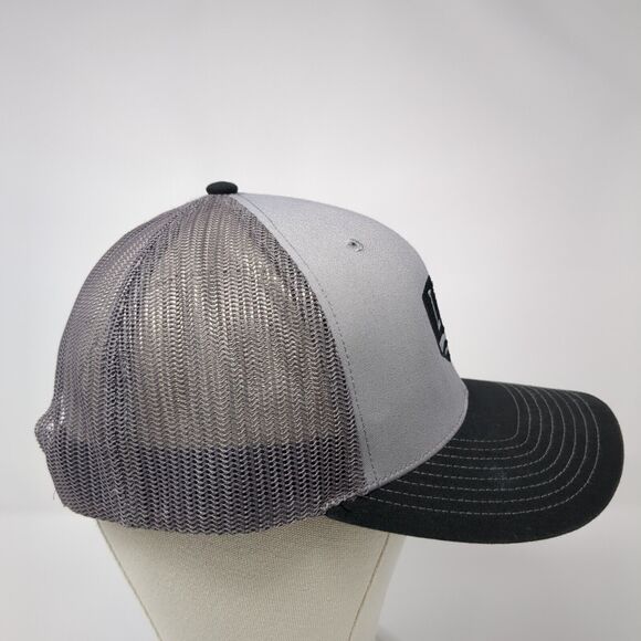LCS Snapback 112 Trucker Hat Gray One Size Adjustable Mesh Back Richardson - Picture 4 of 10